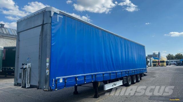 Fliegl SDS 350 LOW, LIFT. ROOF Tents puspiekabes