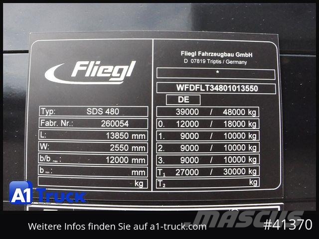 Fliegl SDS 480, Stapler Maschinen Plane, Rampe Diepladers