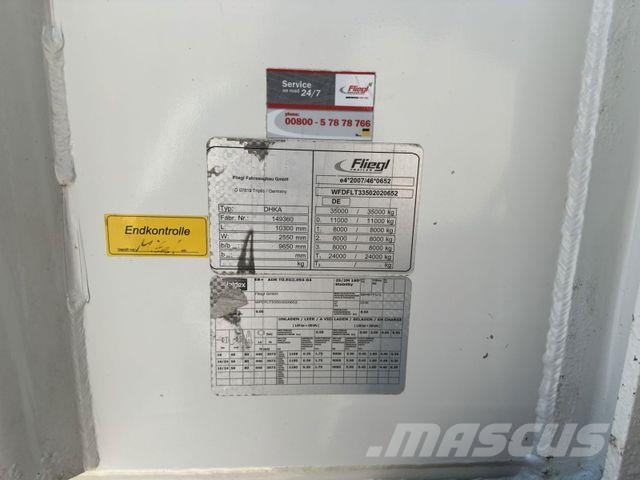 Fliegl SDS-DHK 350 * 40m3*5700kg*LIFTING AXLE Semirremolques bañera
