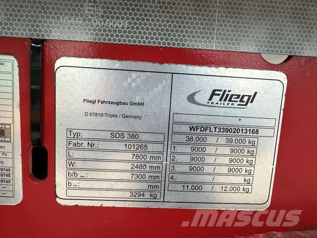 Fliegl SDS350 20 FT ADR GÜLTIG NEU HU DISK LIFT ACHSE Tieflader-Auflieger