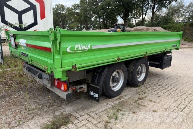 Fliegl TSK 100, Verzinkt, Tandem, 4.500mm lang,Zurrösen Tieflader
