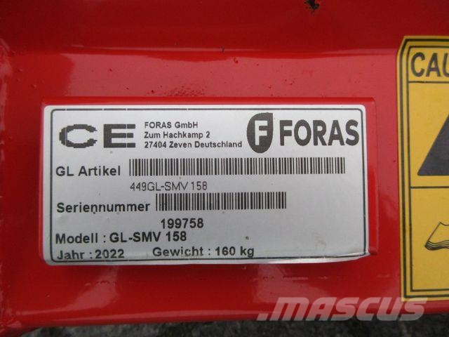 Foras Heckschlegelmäher GL-SMV158 Gozdarski mulčerji