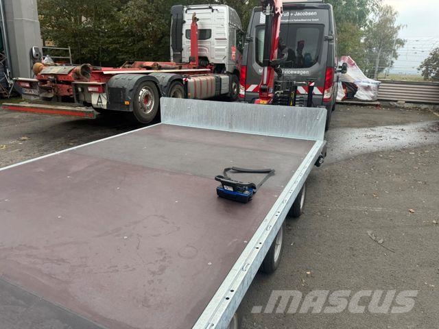 Fuß+Jacobsen, Containerpritsche + Kran, Plateau Pick up/Prelata