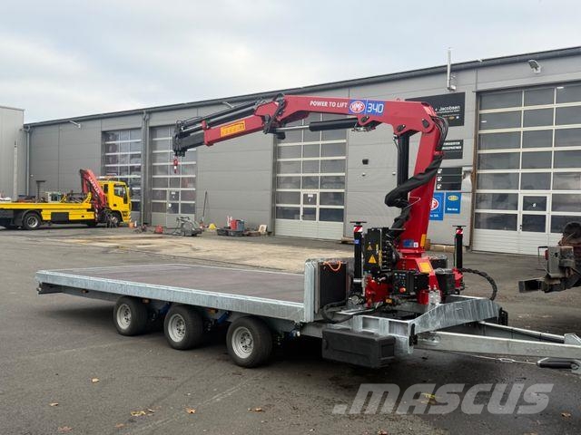 Fuß+Jacobsen, Containerpritsche + Kran, Plateau Pick up/Prelata