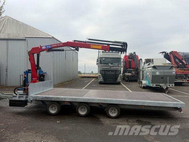 Fuß+Jacobsen, Containerpritsche + Kran, Plateau Pick up/Prelata