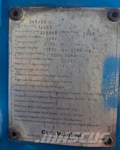 Genie Z45 / 25 Gelenkarbeitsbühne Bühne Ant vilkikų montuojamos kėlimo platformos