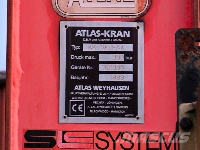 GLEICH PR.+PL. * ATLAS AK 190.1 * 16.3M KRAN * Containerchassis