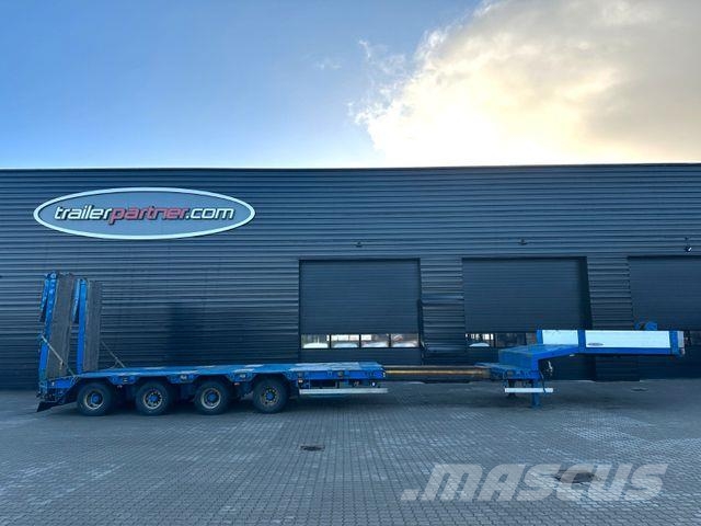 Goldhofer 4 achs tieflader / rampen / 4 x zwangsgelenkt 低平板半挂车