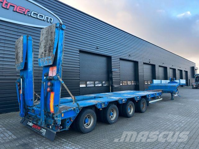Goldhofer 4 achs tieflader / rampen / 4 x zwangsgelenkt 低平板半挂车