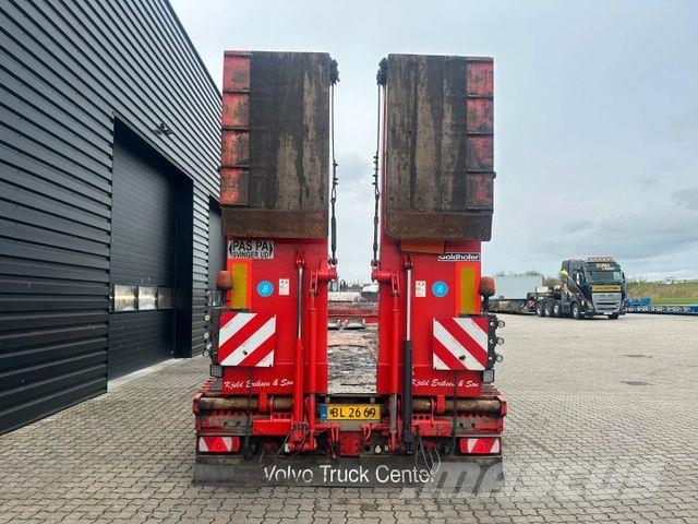 Goldhofer 4 axle Lowloader / Hydr. Power Steering نصف مقطورة مسطحة منخفضة