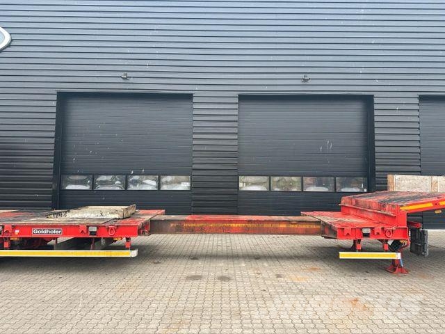 Goldhofer 4 axle Lowloader / Hydr. Power Steering نصف مقطورة مسطحة منخفضة