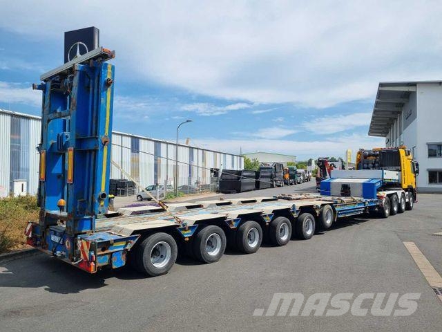 Goldhofer STZ-H6-57/80A Teleskop-Tieflader Waggontransport 低平板半挂车