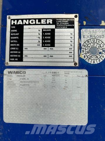 Hangler SPEZIAL AUFLIEGER FÜR MITNAHMESTAPLER Semirimorchi tautliner