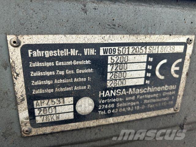 Hansa APZ 531 / 4x4x4 / Friedhofsbagger Wielgraafmachines