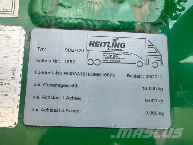 Heitling SDBH 31 / Silo / 3 x Kammern / 31.000 L مقطورات ذات صهاريج