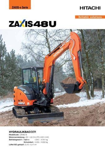 Hitachi ZX 48U-6 Minigraafmachines < 7t
