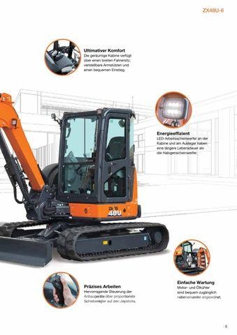 Hitachi ZX 48U-6 Minigraafmachines < 7t