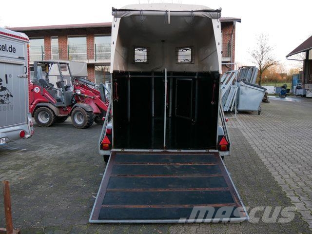 Holz Poly 2 Pferde 動物運輸拖車