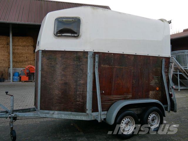 Holz Poly 2 Pferde 動物運輸拖車