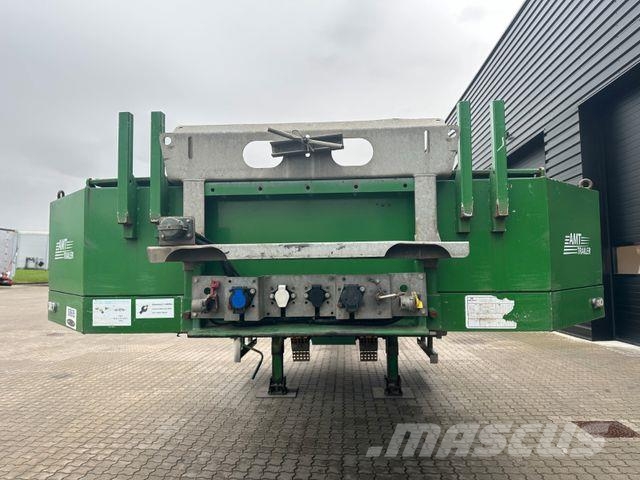 HRD AMT 4 achs tieflader / ausziehbar / Radmulde Low loader-semi-trailers