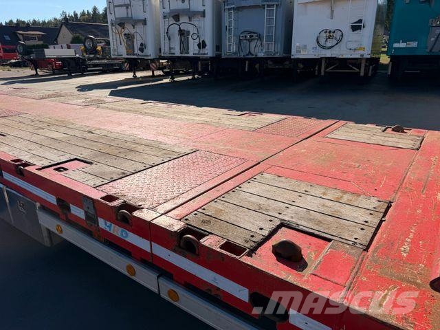 HRD Low Loader Low Deck Mega Extendable Žemo iškrovimo puspriekabės