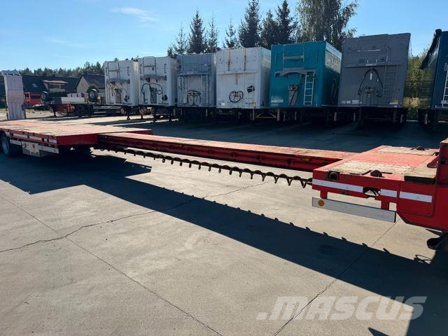 HRD Low Loader Low Deck Mega Extendable Žemo iškrovimo puspriekabės
