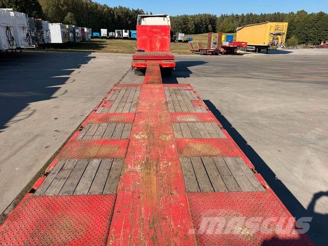 HRD Low Loader Low Deck Mega Extendable Žemo iškrovimo puspriekabės