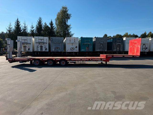 HRD Low Loader Low Deck Mega Extendable Žemo iškrovimo puspriekabės