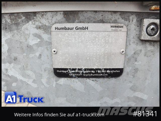 Humbaur HT TA G VD D53AS Anhänger Vlakke laadvloeren