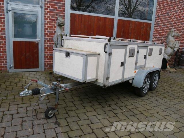  Hundeanhänger 6 Hunde WT Metall Dyretransport tilhenger