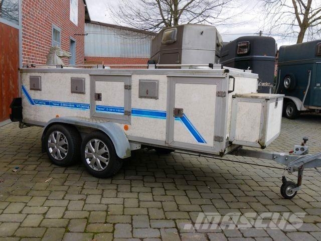  Hundeanhänger 6 Hunde WT Metall Dyretransport tilhenger
