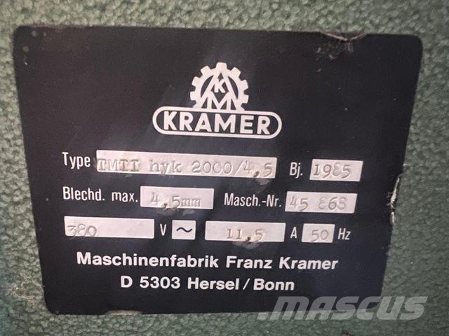 Hydraulische Blechtafelschere bis 4,5mm Material Costruzioni - Altro
