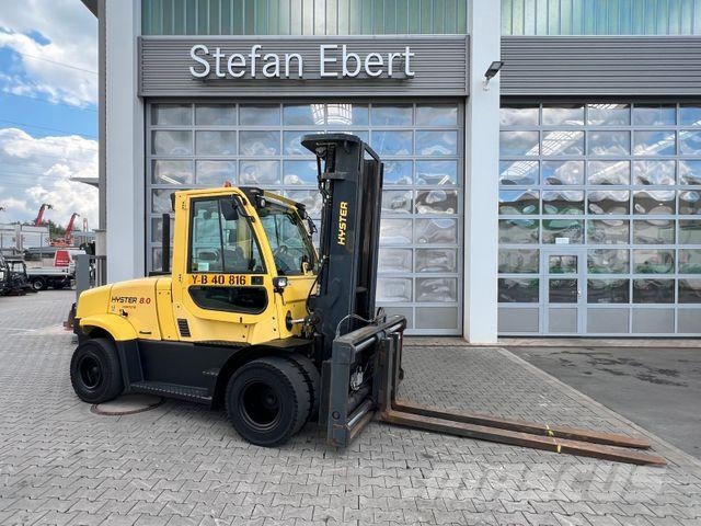 Hyster H8.0 FT9 / nur 1.426h! / Triplex: 5,52m / ZVG 柴油叉车