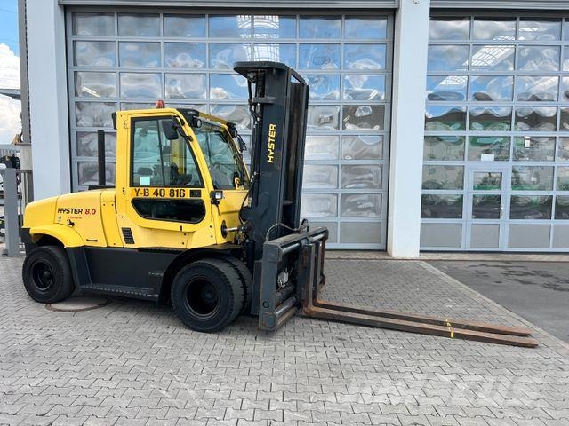 Hyster H8.0 FT9 / nur 1.426h! / Triplex: 5,52m / ZVG 柴油叉车