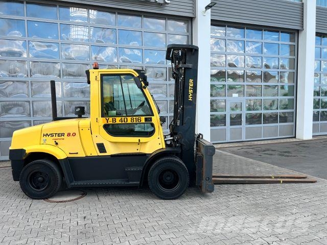 Hyster H8.0 FT9 / nur 1.426h! / Triplex: 5,52m / ZVG 柴油叉车