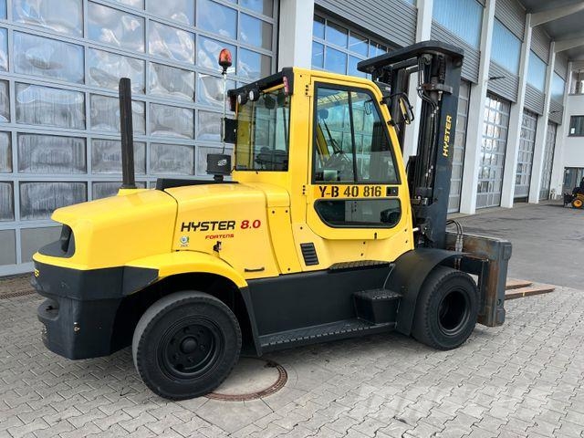 Hyster H8.0 FT9 / nur 1.426h! / Triplex: 5,52m / ZVG 柴油叉车