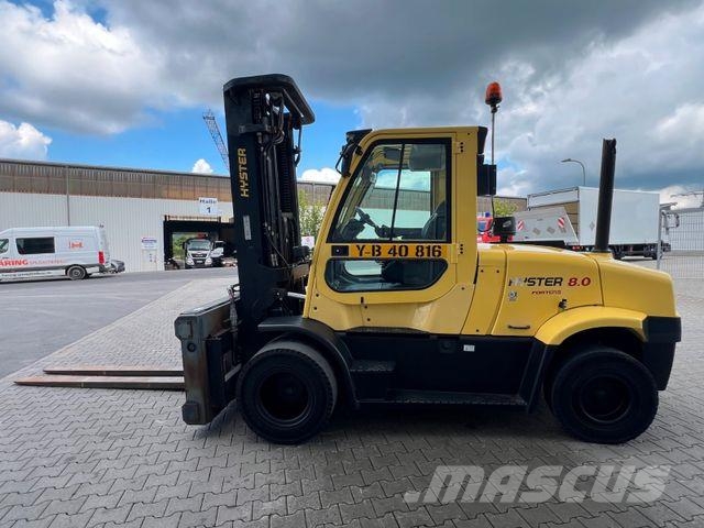 Hyster H8.0 FT9 / nur 1.426h! / Triplex: 5,52m / ZVG 柴油叉车
