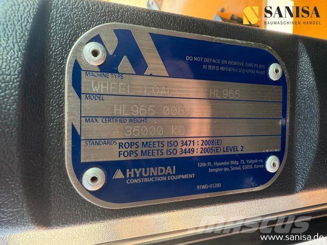 Hyundai HL965/HySW/40 km/h/Klima/ZSA 輪胎式裝載機