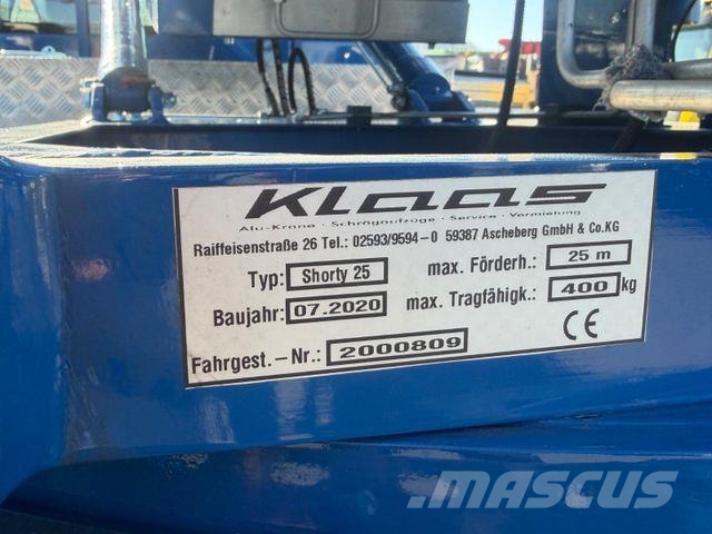 Isuzu D-MAX 4x4 Allrad Möbellift Short25m 400Kg KLAAS Kranwagen