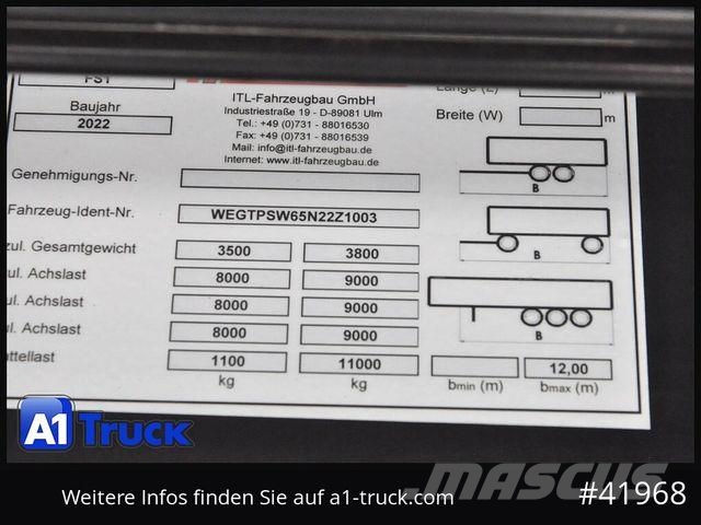 ITL Wingliner, hydr. Seitenwand, Lift-Lenkach Andere Auflieger