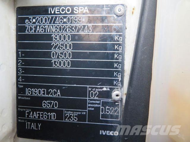 Iveco 190EL32*E6*Automat*Prits.8,3m*320PS شاحنات بغطاء جانبي