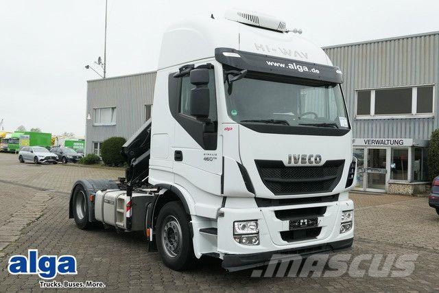 Iveco 460 Stralis 4x2, Kran HMF 1320K3, Hydr., Klima Ťahače