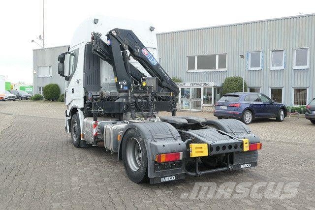 Iveco 460 Stralis 4x2, Kran HMF 1320K3, Hydr., Klima Ťahače