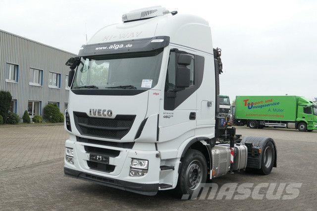 Iveco 460 Stralis 4x2, Kran HMF 1320K3, Hydr., Klima Ťahače
