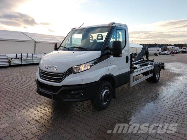 Iveco 70C18H Abrollkipper HYVA HKS-5 Camion con gancio di sollevamento