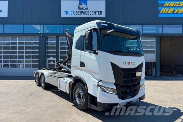 Iveco AS280X48 6x2 Hiab 21T Hook lift trucks