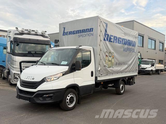 Iveco Daily 35s14, Pritsche/Plane, Palfinger LBW Klima 커튼사이더 트럭