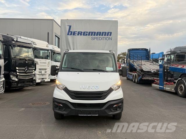 Iveco Daily 35s14, Pritsche/Plane, Palfinger LBW Klima 커튼사이더 트럭