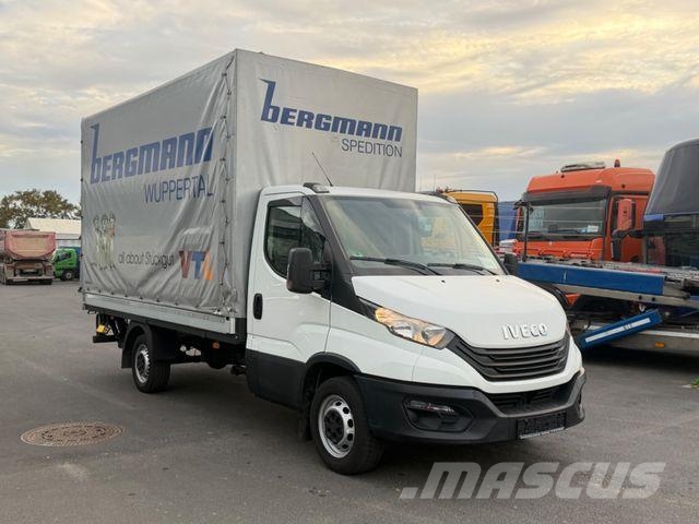 Iveco Daily 35s14, Pritsche/Plane, Palfinger LBW Klima 커튼사이더 트럭