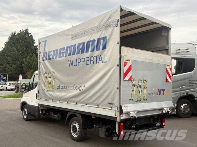 Iveco Daily 35s14, Pritsche/Plane, Palfinger LBW Klima 커튼사이더 트럭